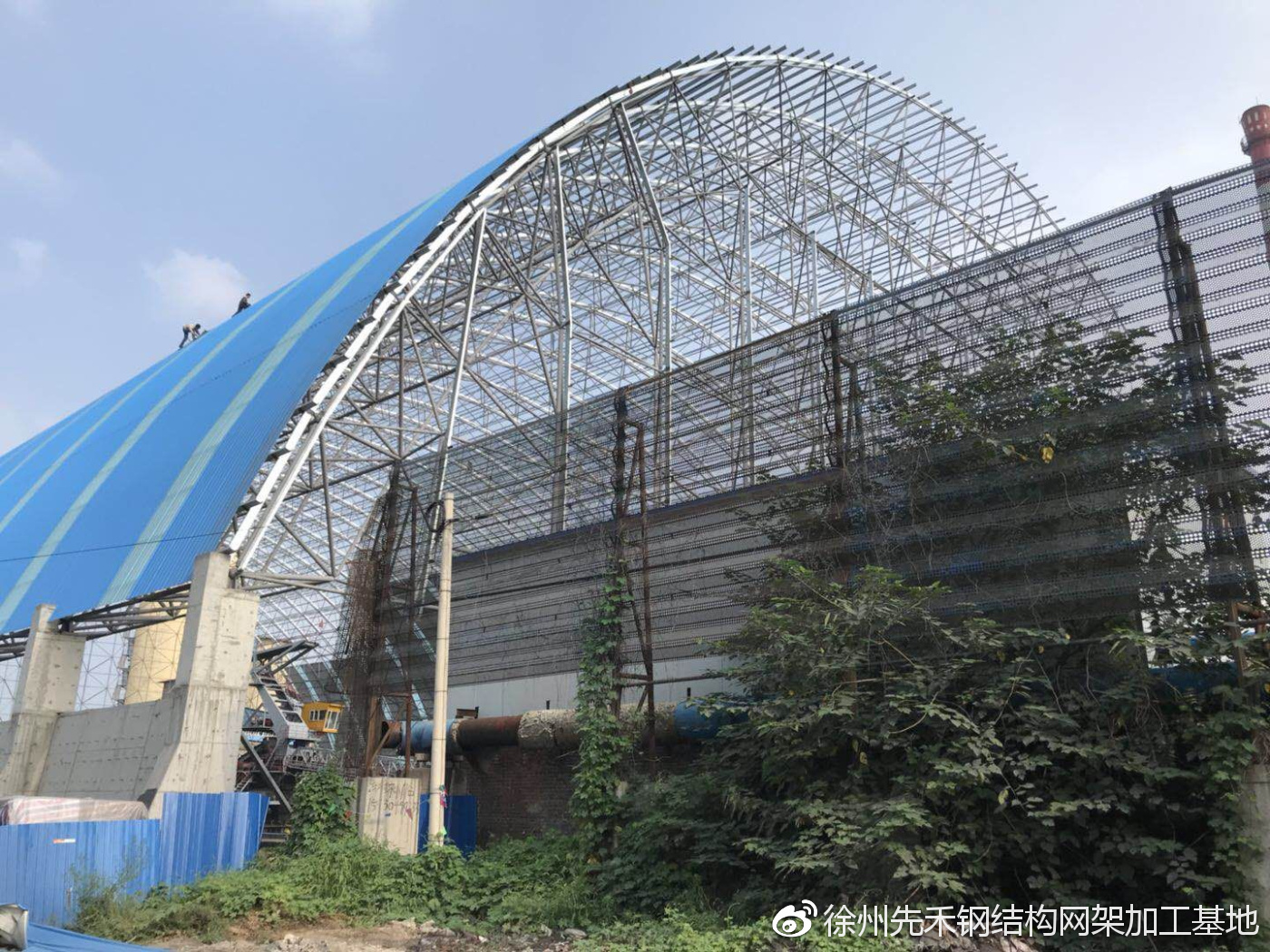 邢臺冀中能源干煤棚螺栓球網架主體順利竣工 助力綠色能源基礎設施建設